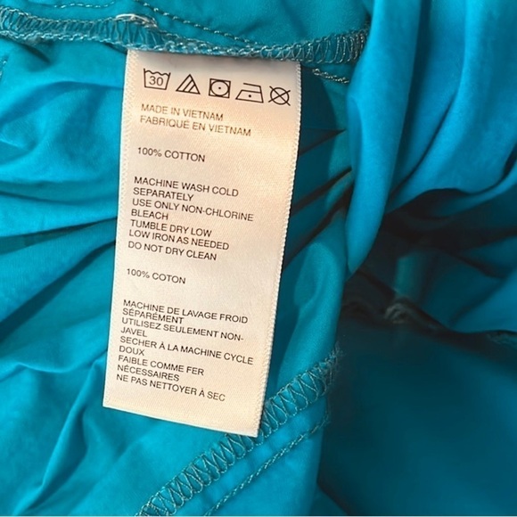 Urban Outfitters Fiona Paperbag Shorts Belted Turquoise Women's Size Large - Picture 6 of 7